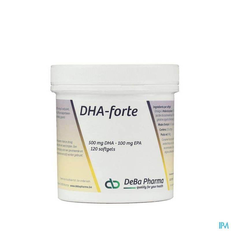 DHA FORTE CAPS 120X500MG DEBA