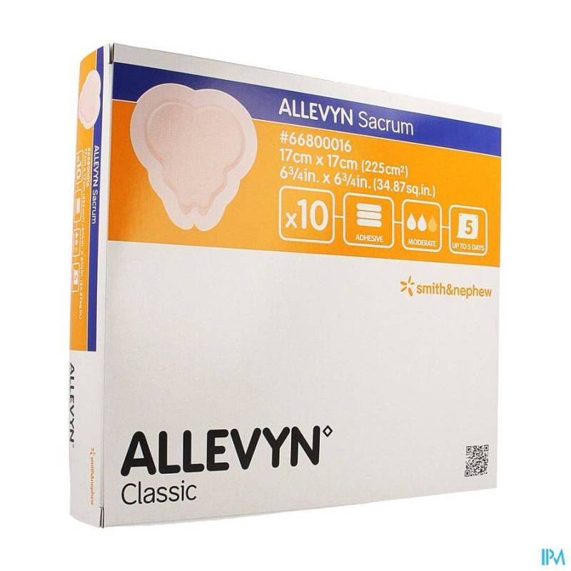 ALLEVYN SACRUM PANS HYDROCEL. 17CM 10 66800016