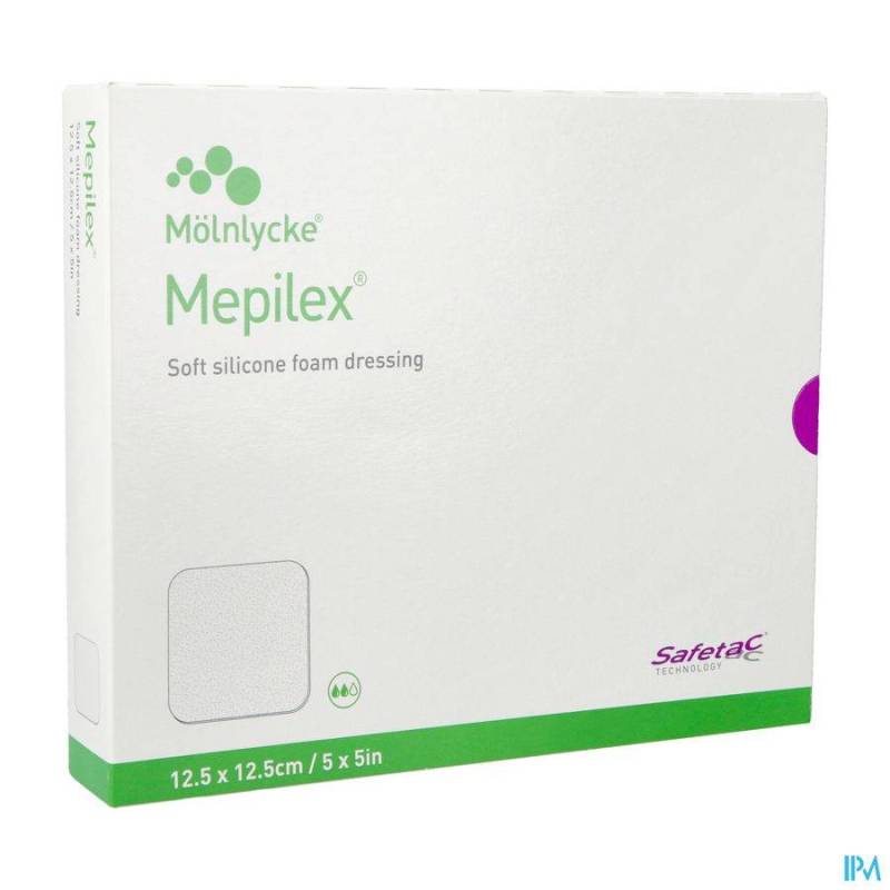 MEPILEX PANS MOUSSE SIL ABS STER 12,5X12,5CM 5