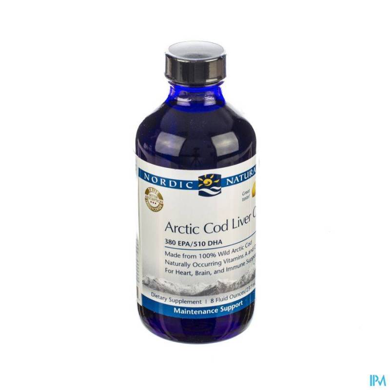 Nordic Arctic Cod Liver Oil Citroen 237ml