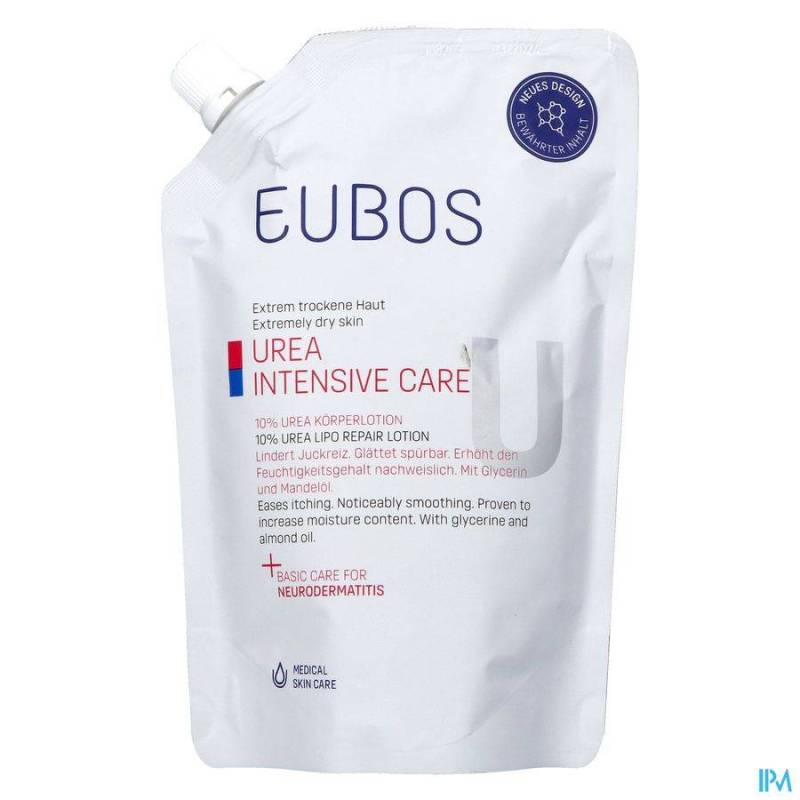 Eubos Urea 10% Bodylotion Droge Huid Navulling 400ml