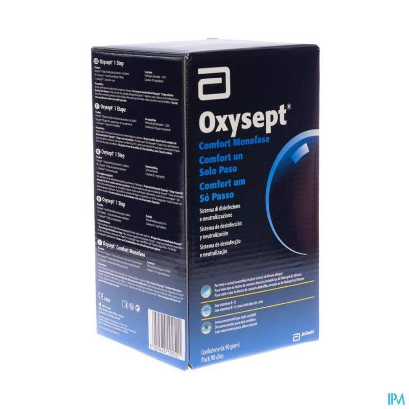 Oxysept 1 Step 3m 3x300ml+90 Comp + Lenscase