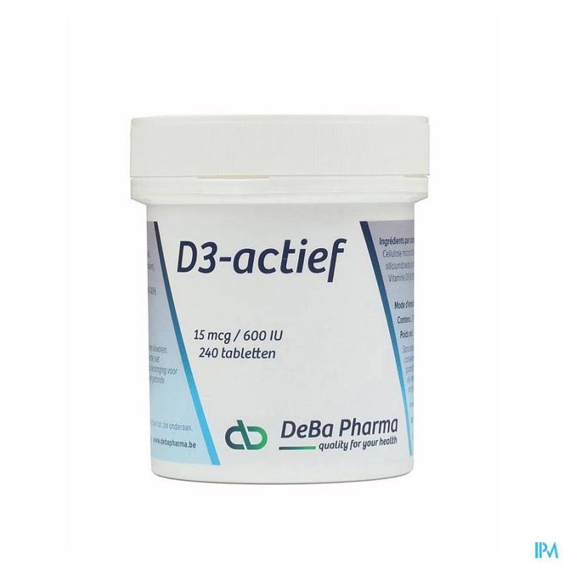 D3-actif Tabletten 240x15mcg Deba