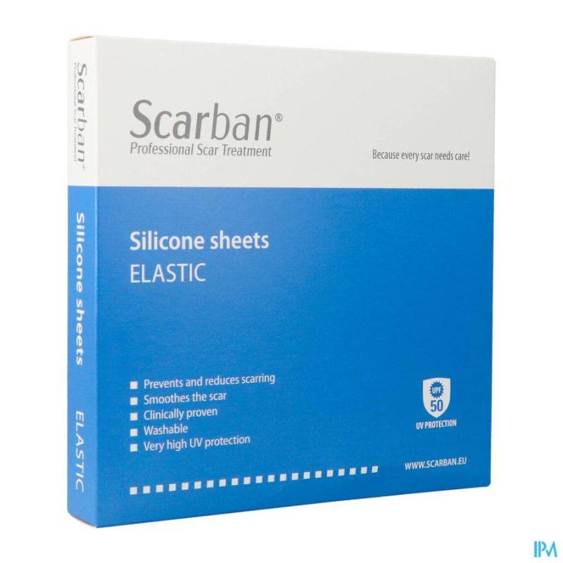 SCARBAN ELASTIC SILICONE SHEET 5X 7,5CM 2