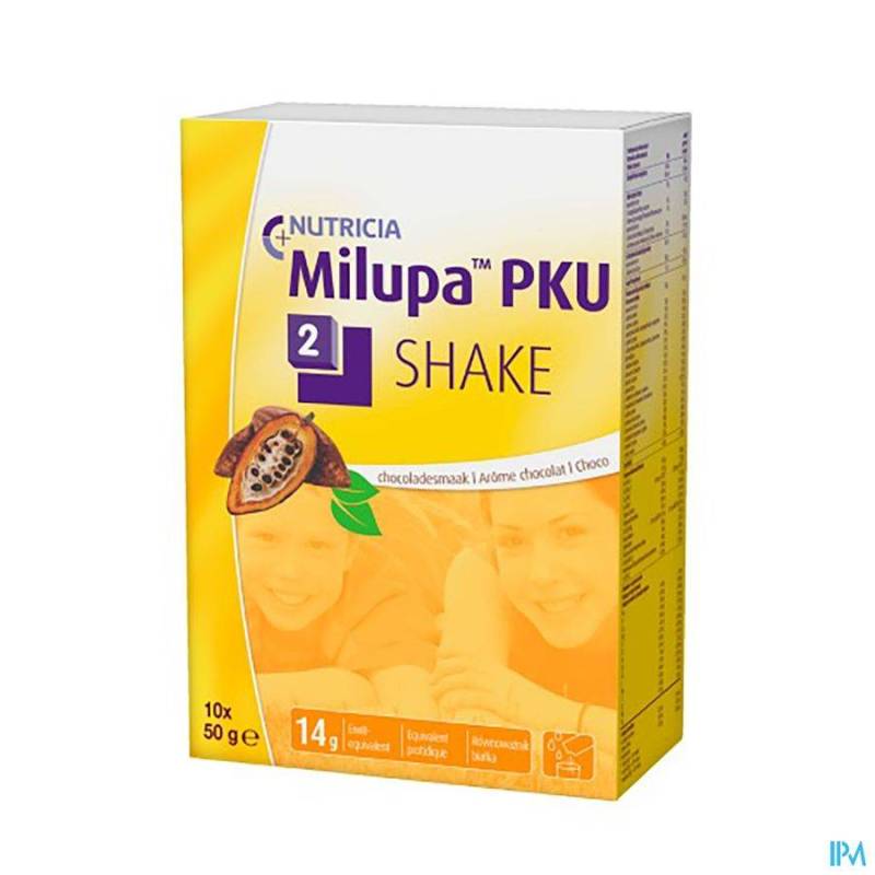 Pku 2 Shake Chocolade Zakje 10x50g