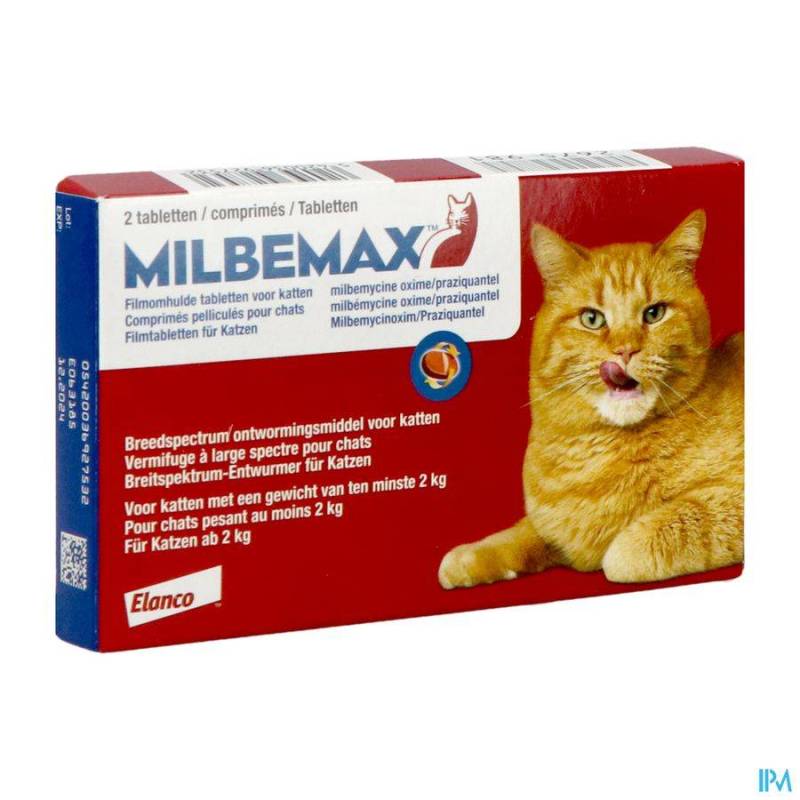 MILBEMAX CHATS TABL PELL BLISTER 1X2