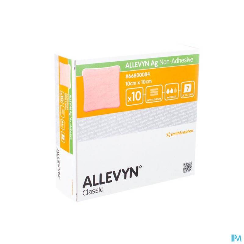 Allevyn Ag N/adhesive Ster 10,0x10,0cm 10 66800084