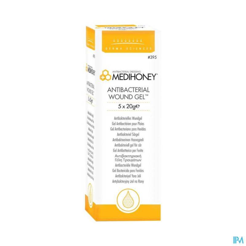 MEDIHONEY GEL A/BACT POUR PLAIES TUBE 5X20G