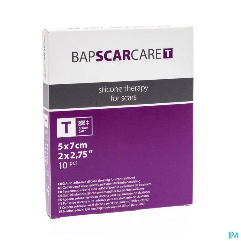 BAP SCAR CARE T PANS FIN TRANSP 5X 7CM 10 600507