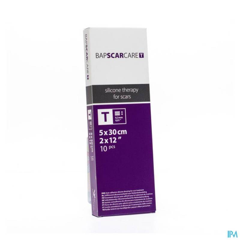 BAP SCAR CARE T PANS FIN TRANSP 5X30CM 10 600530