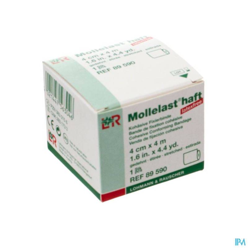 MOLLELAST HAFT BANDE ADH LATEX FREE 4CMX 4M 89590