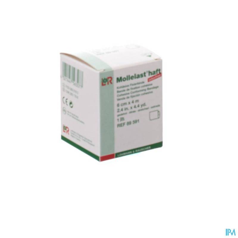 MOLLELAST HAFT BANDE ADH LATEX FREE 6CMX 4M 89591