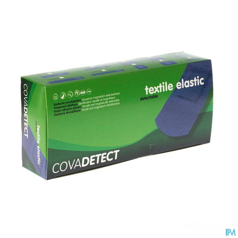 Cova Detectiepleister Blauw 25x72mm Text100 2572t