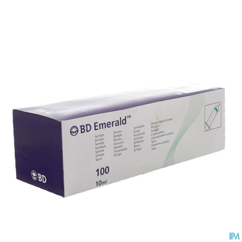 BD EMERALD SERINGUE 10ML LUER SLIP 100 307736