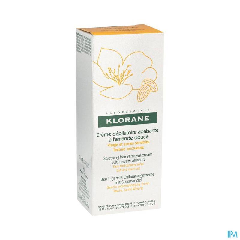 KLORANE DEPILATOIRES CR VISAGE-ZONES SENS. 75ML