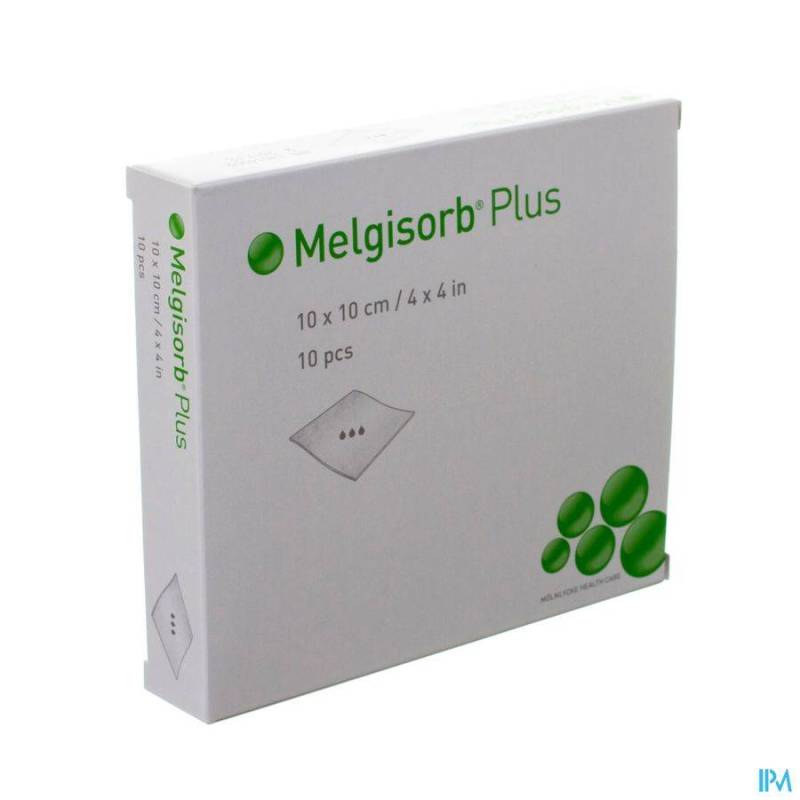 MELGISORB PLUS CP STER 10X10CM 10 252200