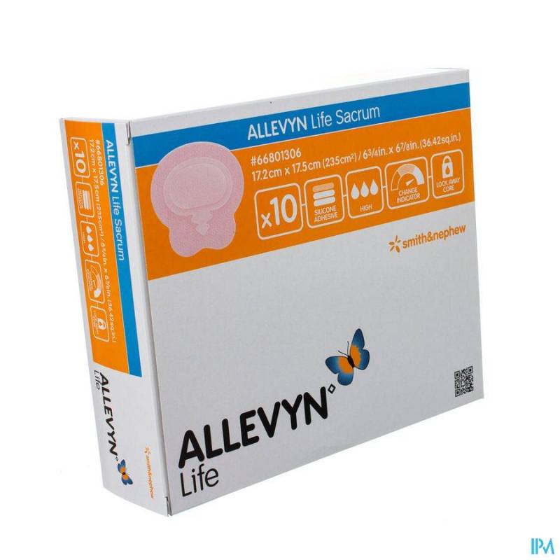 ALLEVYN LIFE SACRUM PANS 17,2X17,5CM 10 66801306