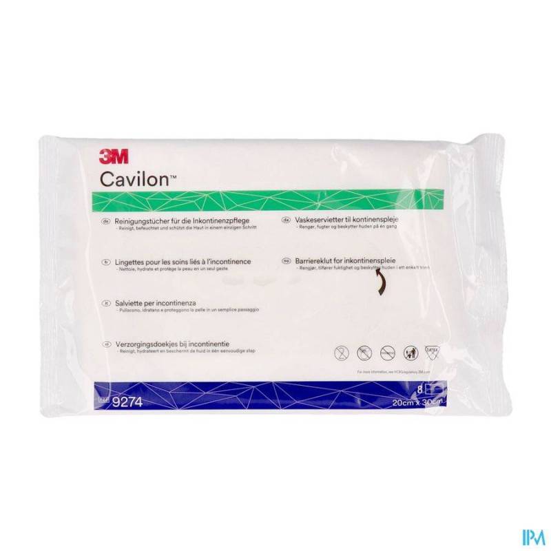 CAVILON LINGETTES SOIN INCONTINENCE 8 9274