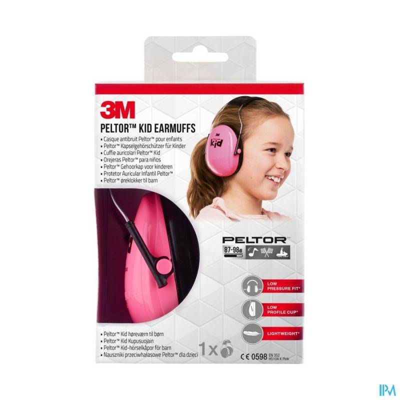 Peltor Hearing Protector Kid Neon Pink 1