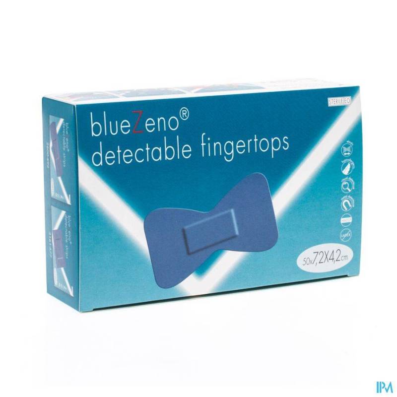 BLUEZENO DETECTABLE FINGERTOP 7,2X4,2CM 50