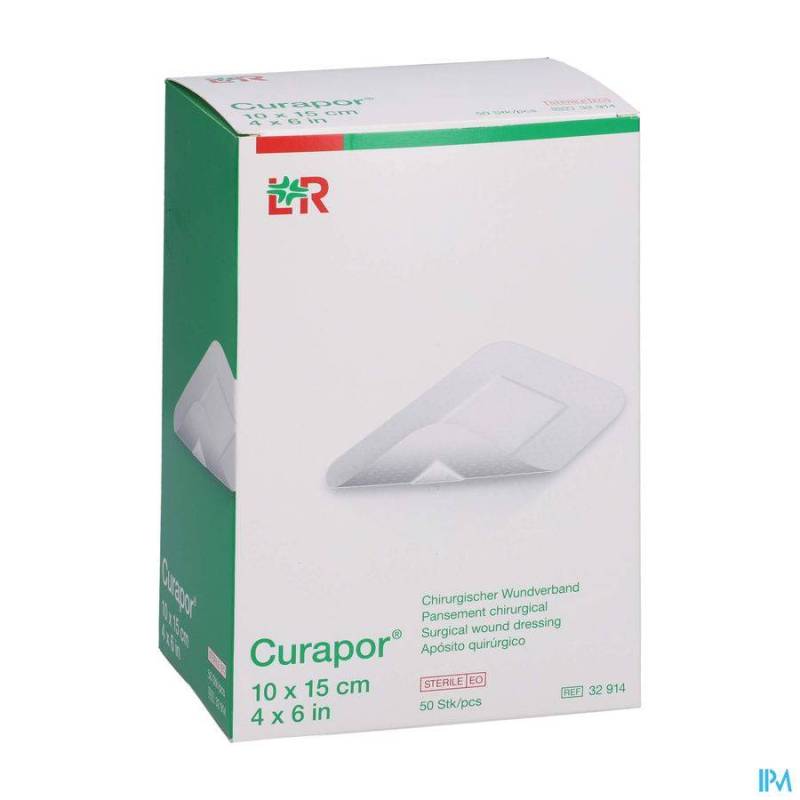 CURAPOR PANS CHIRURG. STERIL 15CMX10CM 50 32914