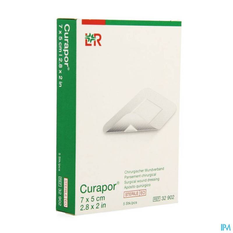 CURAPOR PANS CHIRURG. STERILE 7CMX 5CM 5 32902