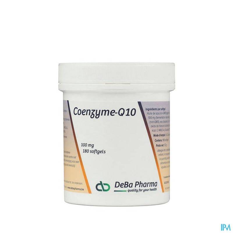 Deba Pharma Coenzyme Q10 100mg 180 Softgels