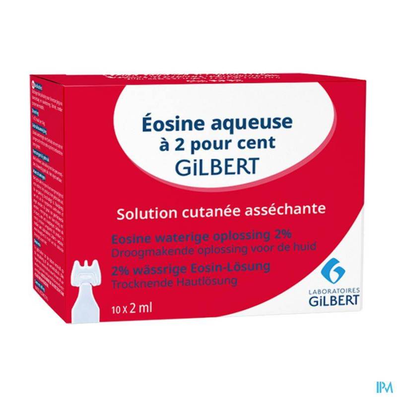 GILBERT EOSINE AQUEUSE SOL 2% STERILE 10X2ML