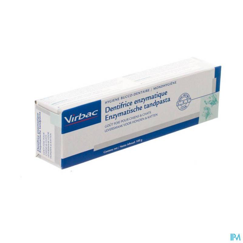 VIRBAC DENTIFRICE ENZYMATIQE GOUT FOIE TUBE 100G