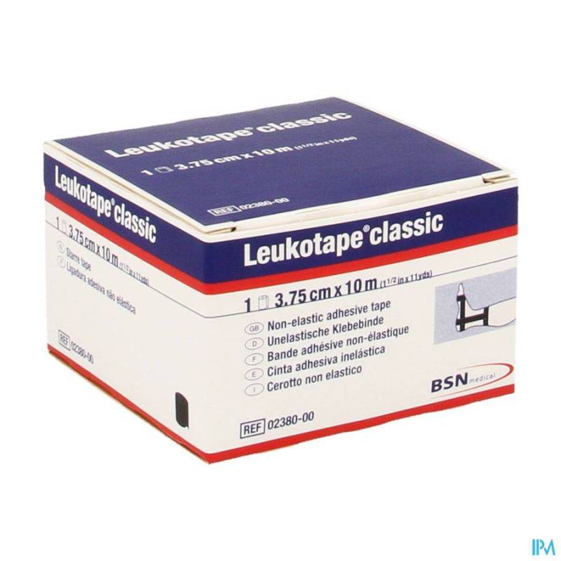 Leukotape Classic Zwart 3,75cmx10m 1 238000