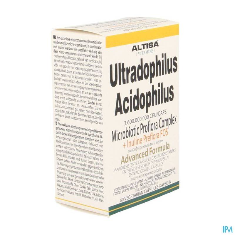 ALTISA ULTRADOPHIL.ACIDOPH.+INULINE ADV. V-CAPS 60