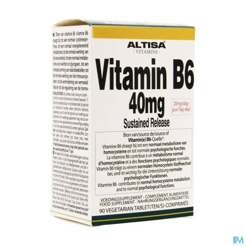 Altisa Vit B6 40mg Sustained Release Tabl 90