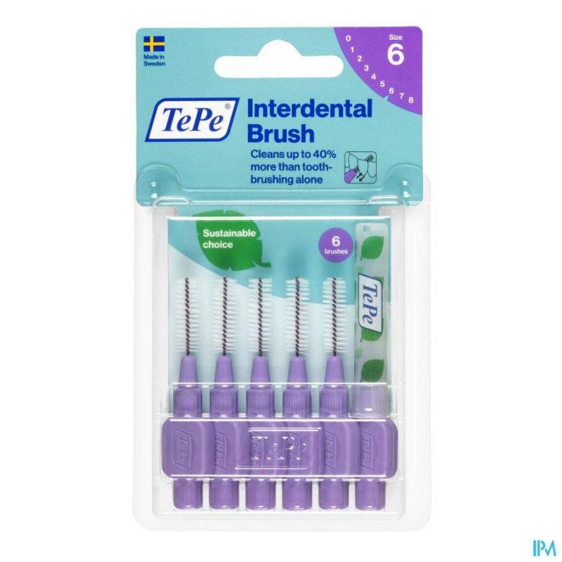 Tepe Interdental Brush 1,1mm Purple 6 Stuks