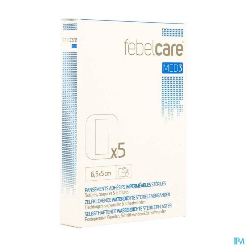 FEBELCARE MED3 PANS. ADH. STER. WTP 6,5X 5,0CM 5