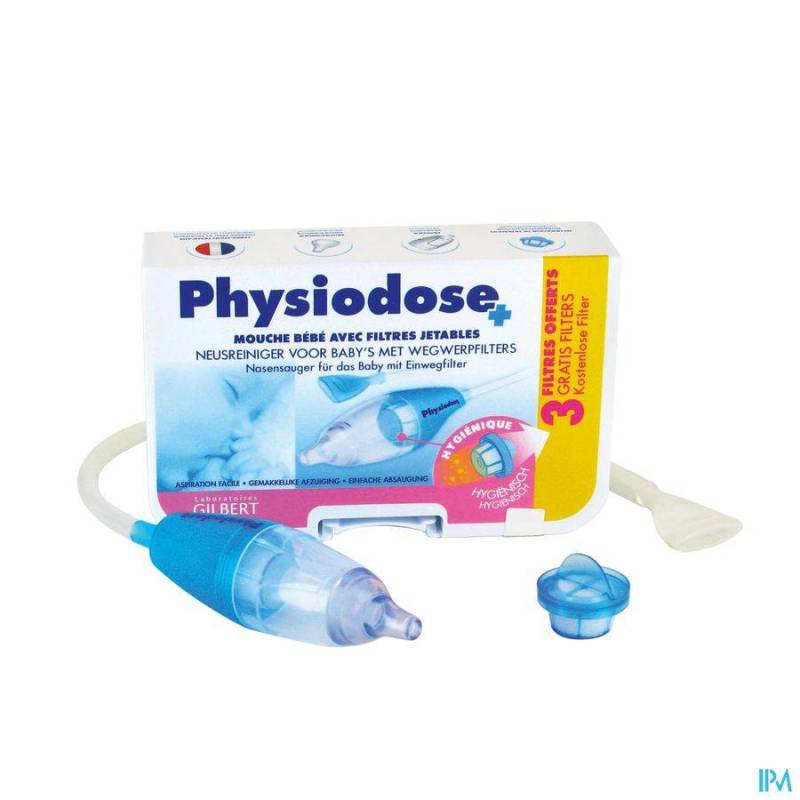 Physiodose Baby Neusreiniger 1 Stuk + 3 Wegwerpfilters