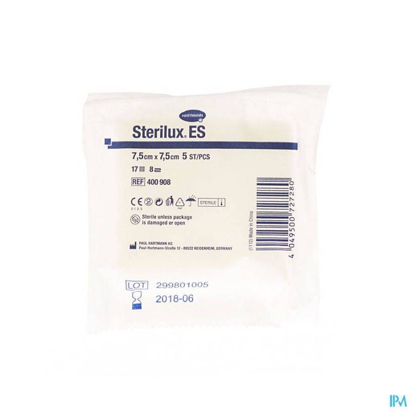 STERILUX ES CP STER 8PL 7,5X 7,5CM 30X5 4009084