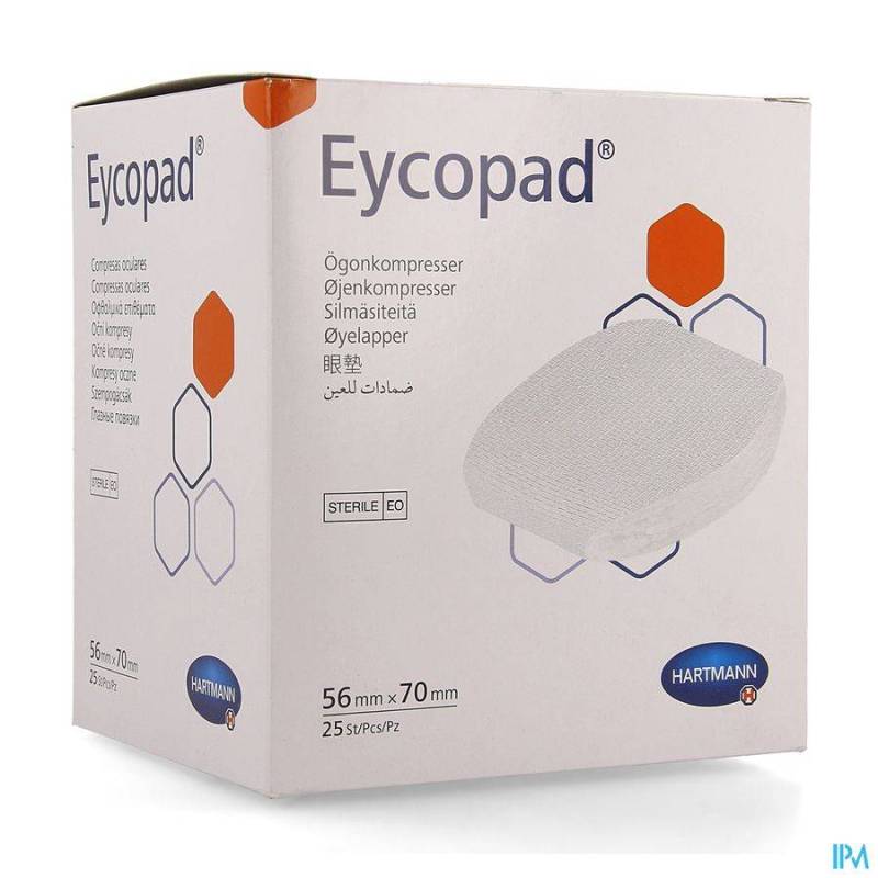 EYCOPAD HARTM CP STER 56X70MM 25 4155408