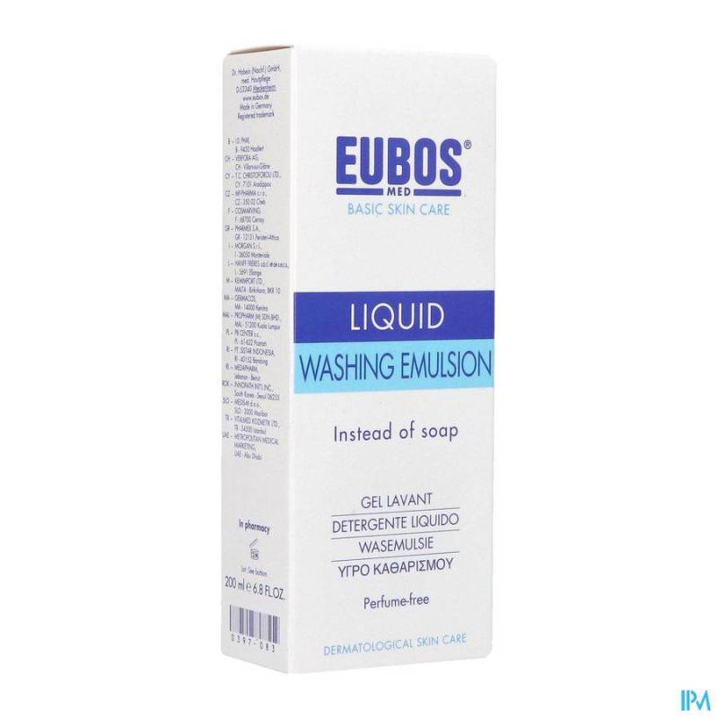 EUBOS SAVON LIQUIDE BLEU N/PARF 200ML