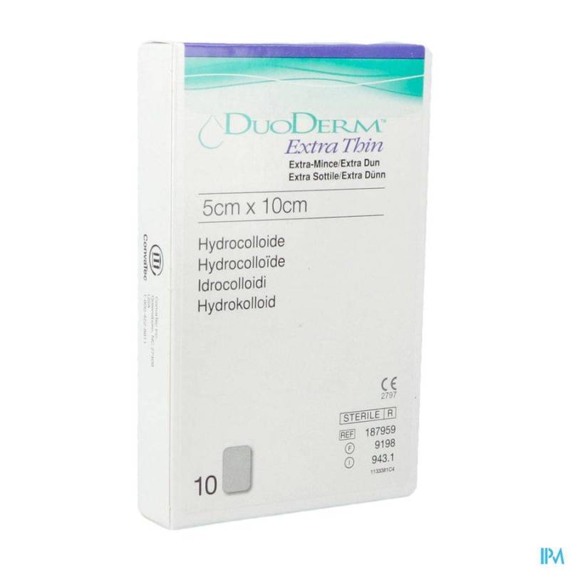 Duoderm Extra Dun Verb Hydro 5cmx10cm 10 H7959