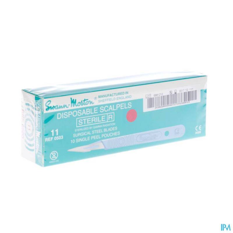 Scalpel S.m Disposable Steriel Nr11 10