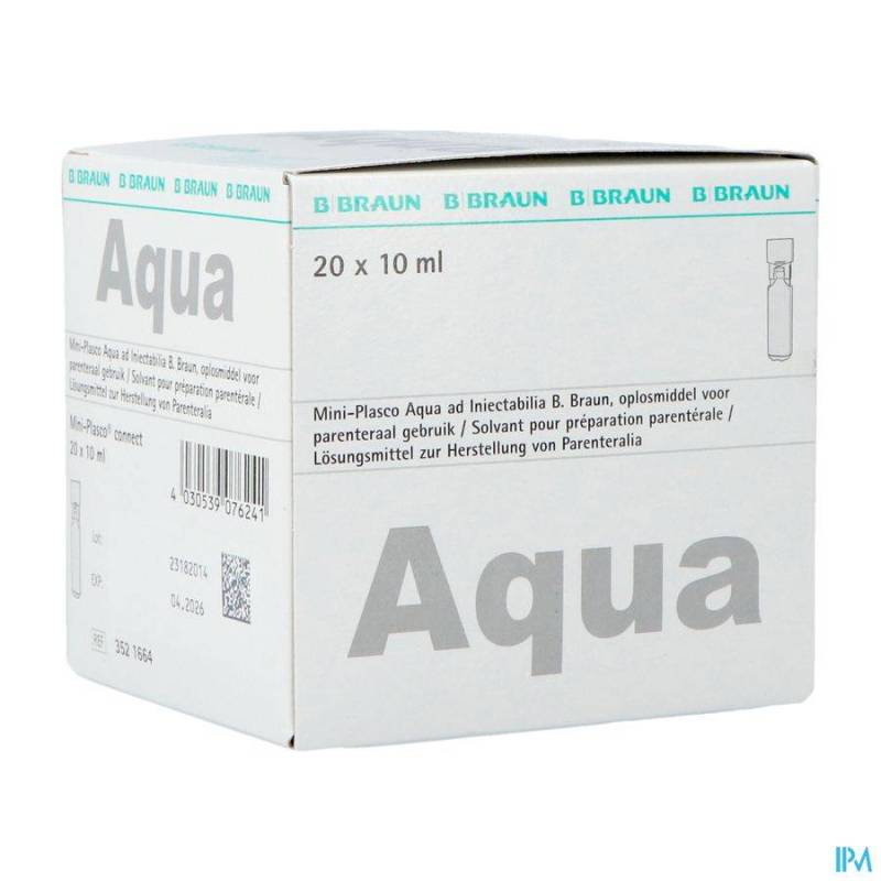 MINI PLASCO AQUA PRO INJ AMP20X10ML