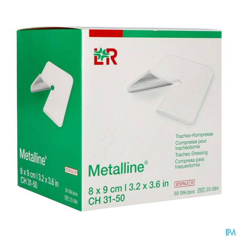 Metalline Kompres Tracheo Ster 8x9cm 50 23094