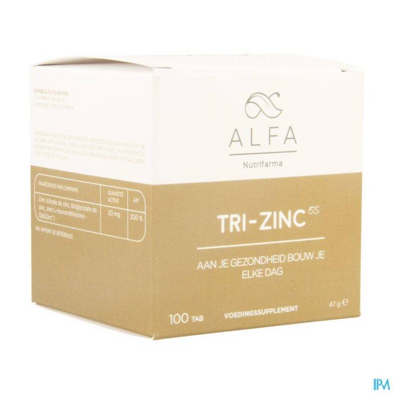 ALFA TRI-ZINC 20MG COMP 100