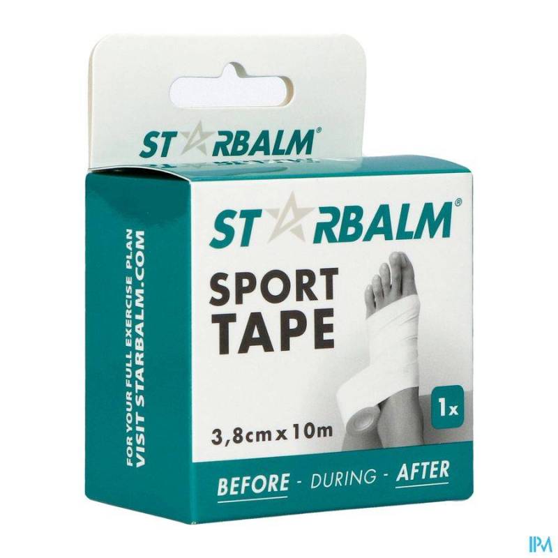 STAR BALM SPORT TAPE 3,8CM X 10M BLANC 1 INDIVID.