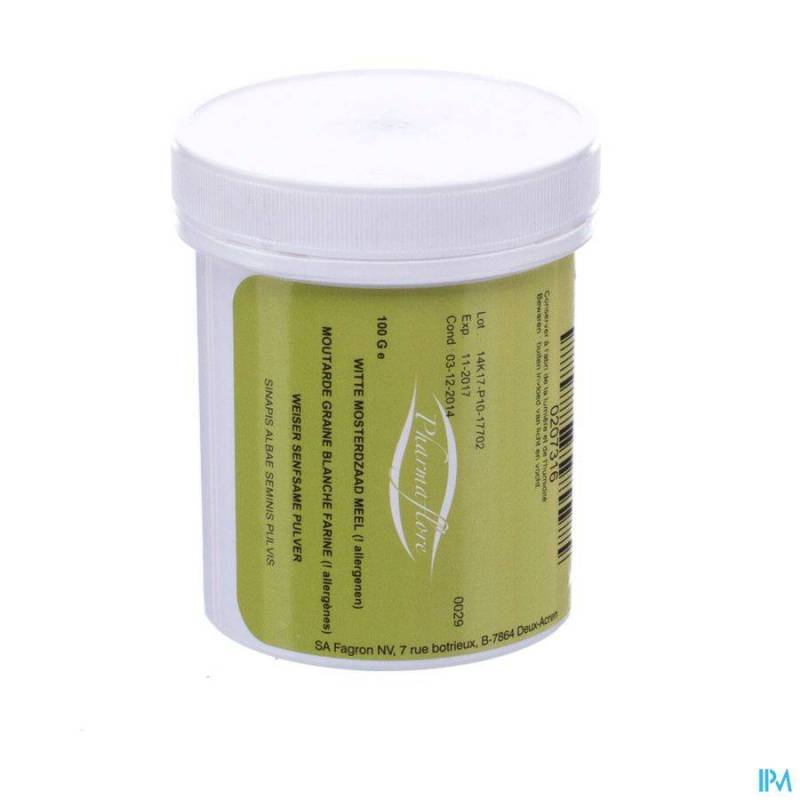 MOUTARDE JAUNE GRAINE FARINE POT 100G PHARMAFL