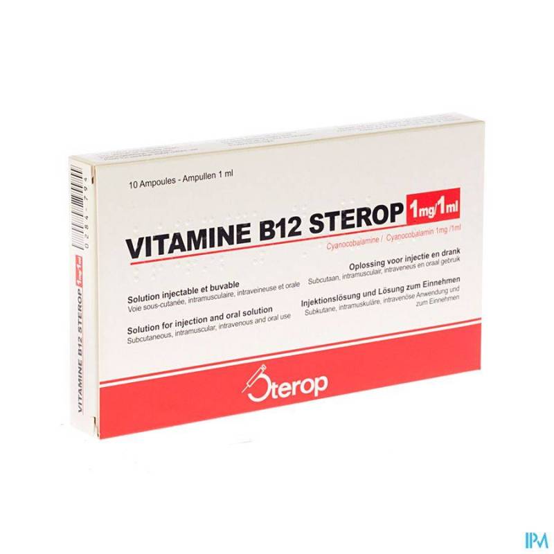 Vitamine B12 1mg 1ml 10 Ampoules