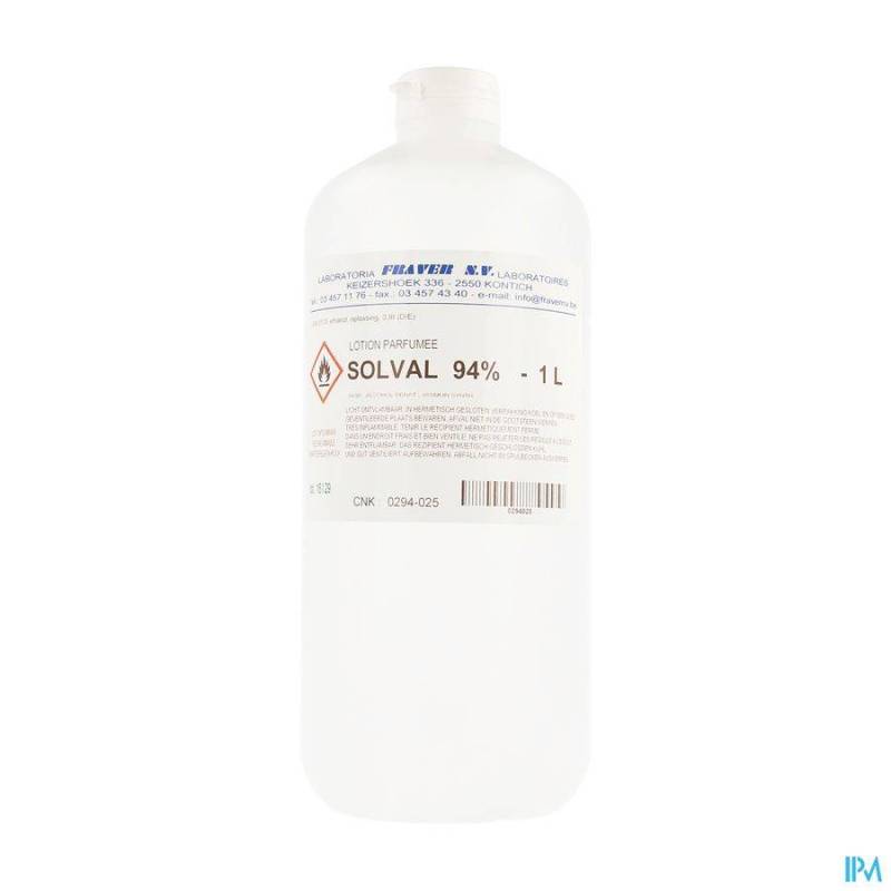 Solval Alcohol Parf 94% Fraver 1l