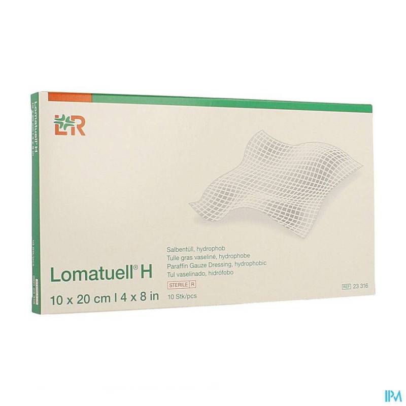 LOMATUELL H COMPRESSE STER 10X20CM 10 23316