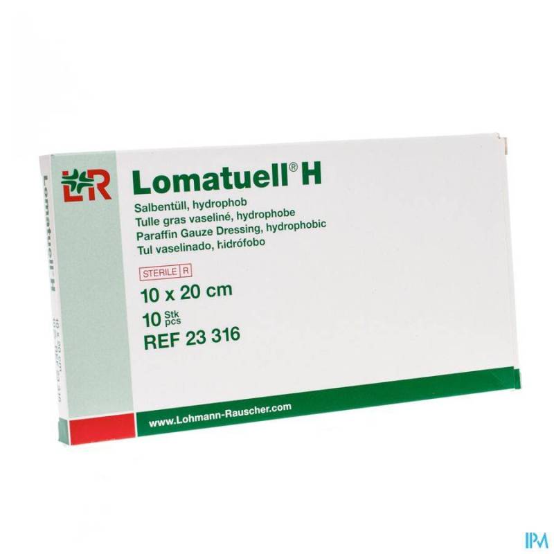 Lomatuell H Kompres Ster 10x20cm 10 23316
