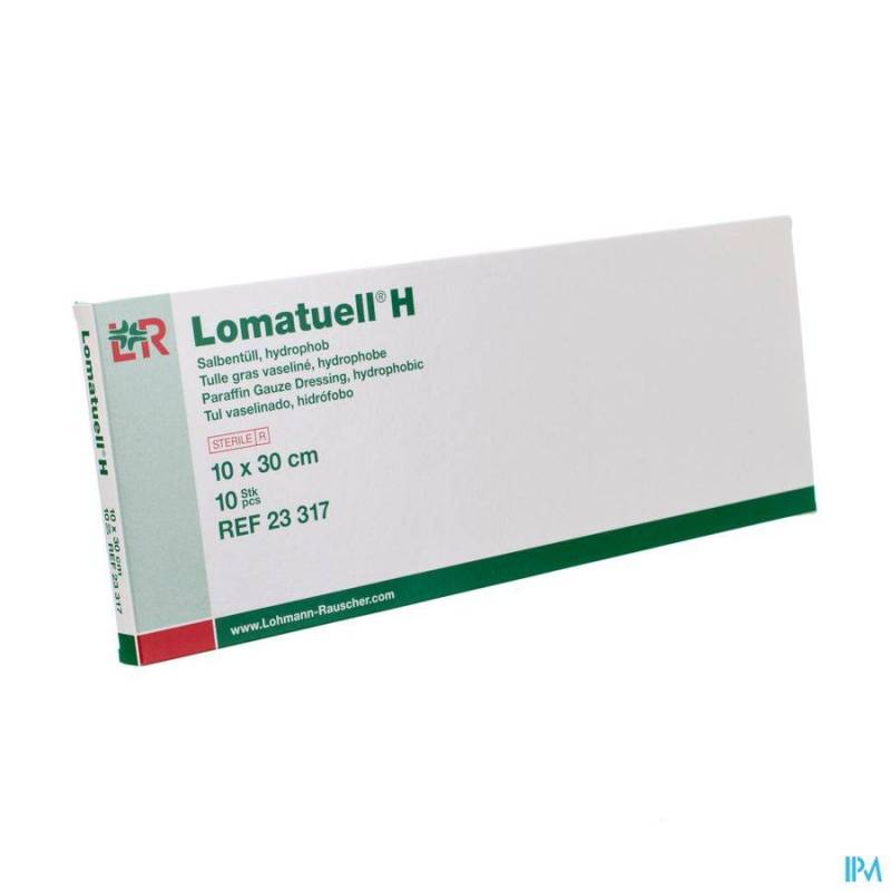 LOMATUELL H COMPRESSE STER 10X30CM 10 23317